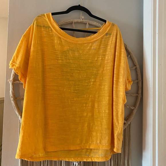 Free People Tops - WEE THE FREE OPEN BACK TEE